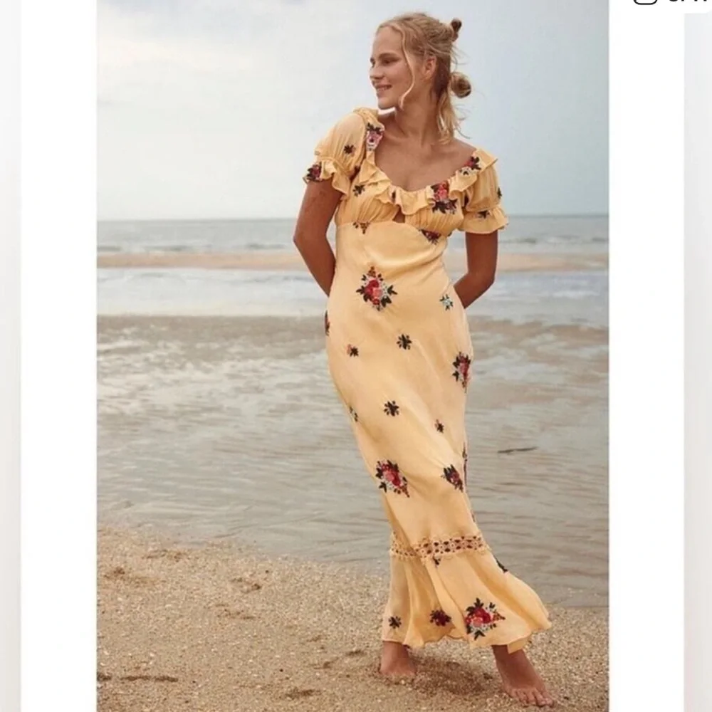 Free People Embroidery Floral Dress - Picture 5 of 6